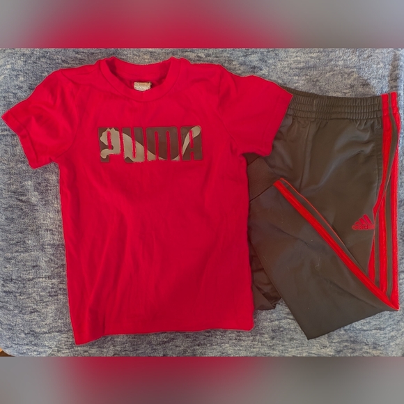 adidas Other - Red Apparel with Black Accents